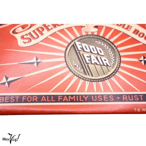 Vintage Food Fair Sewing Needle Book 70 Needles Threader Original Paper -Hey Viv - Picture 2 of 8